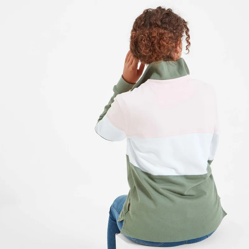 Schoffel Unisex Exeter Heritage 1/4 Zip Blush-6